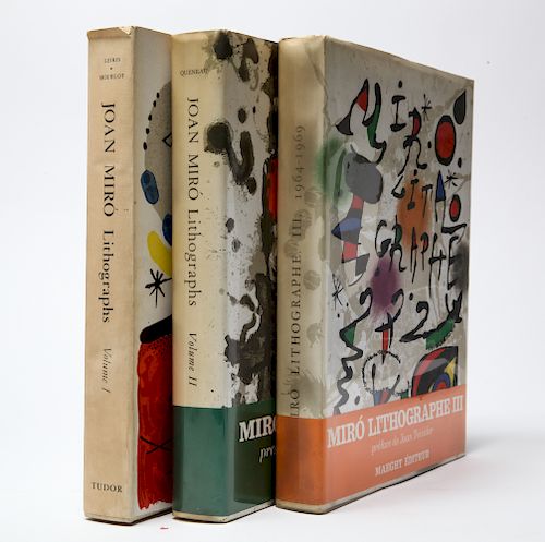 Joan Miro Lithograph Catalogue Raisonne, 3 Volumes