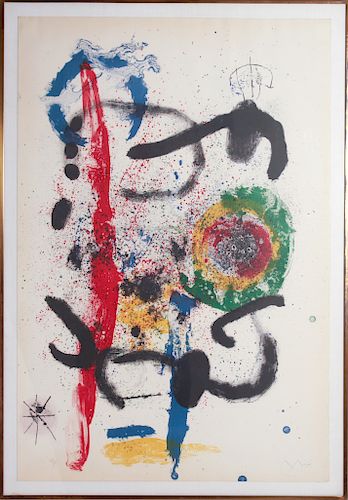 Joan Miro "La Cascade" Color Lithograph