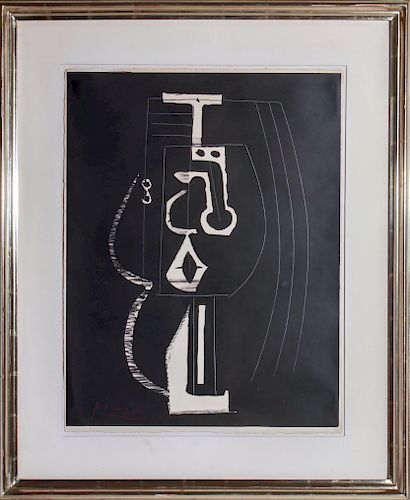 Pablo Picasso "Composition" Lithograph 1948