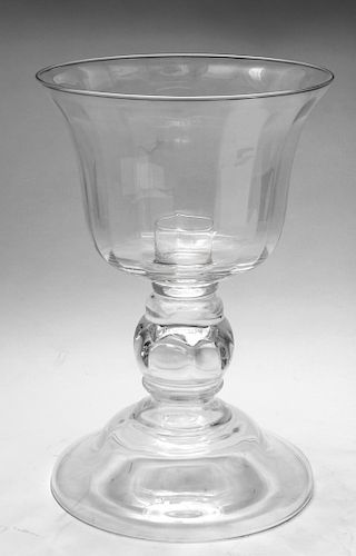 Colorless Glass Compote / Candle Holder