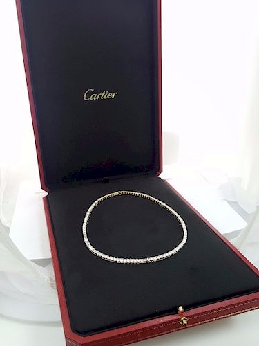 Cartier 18K 15.5 ct Essential Lines Tennis Diamond