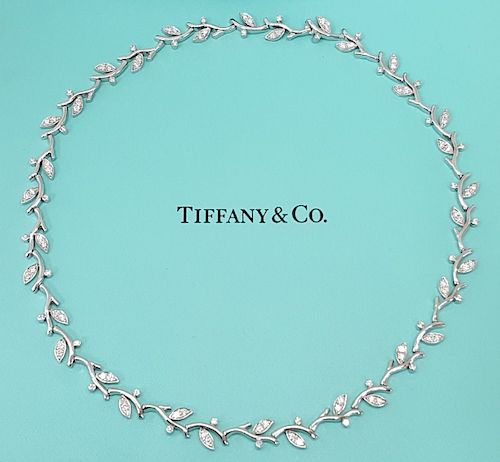 Tiffany & Co Garland Platinum 2.25ct Diamond Necklace