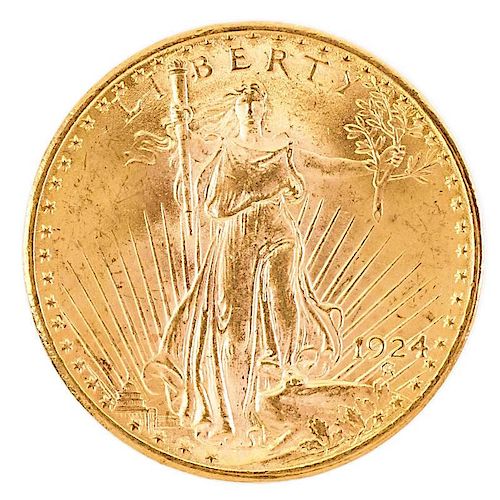 U.S. 1924 ST. GAUDENS GOLD $20.00 COIN