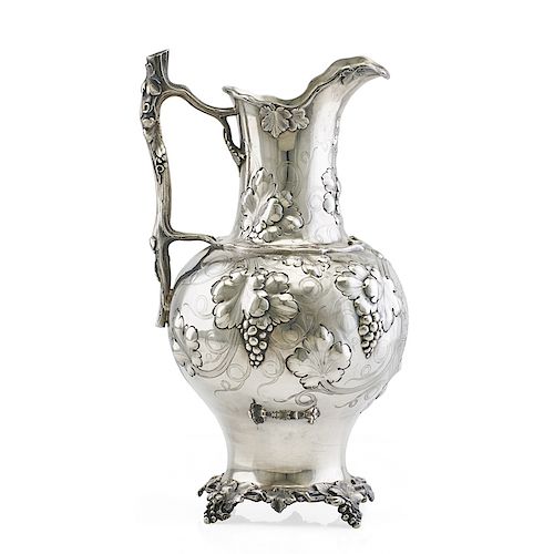J.C. MOORE STERLING SILVER PITCHER