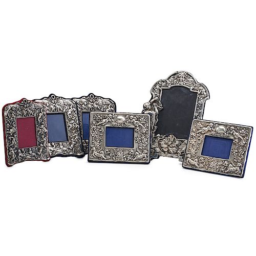 GROUP OF SILVER PICTURE FRAMES