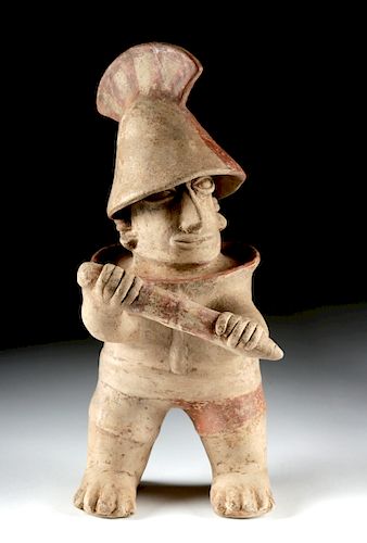 Jalisco Pottery Standing Figure with Club