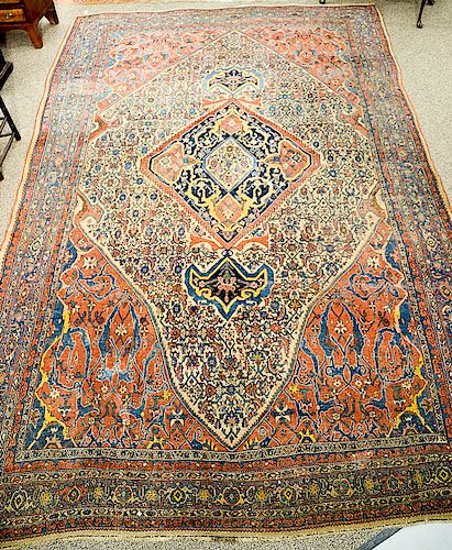 Bidjar Oriental carpet, probably late 19th century.  9'5" x 14'7"  Provenance: Estate from Park Avenue, New York