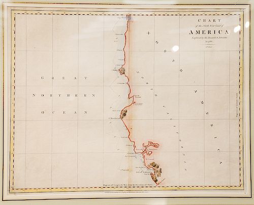 Chart of the Northwest Coast of America, explored by the Boussole and Astrolabe in 1786 3rd sheet published as the Act directs Nov 1...