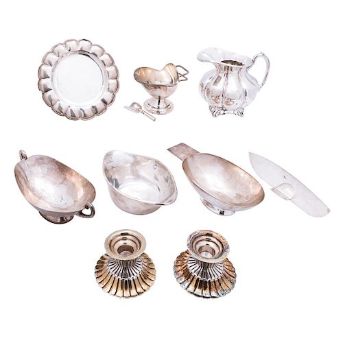 A MIXED LOT OD STERLING SILVER PIECES. MEXICO, 20TH CENTURY.