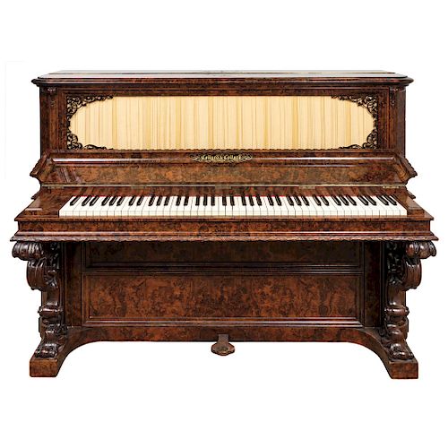 A COLLARD & COLLARD VERTICAL PIANO. ENGLAND, 19TH CENTURY.
