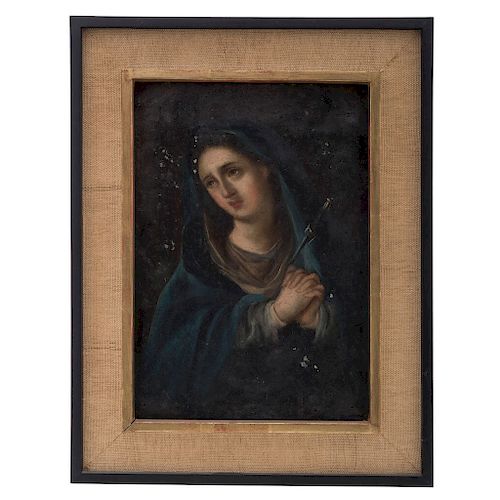 OUR LADY OF SORROWS. MEXICO, LATE 19TH CENTURY. 