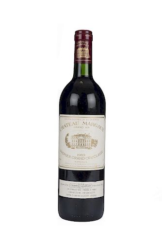 Château Margaux. Cosecha 1989. Premier Grand Cru Classé. Grand Vin. Nivel: llenado alto.