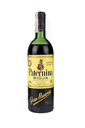Federico Paternina. Gran Reserva 1955. Rioja. Nivel: en la mitad del hombro.