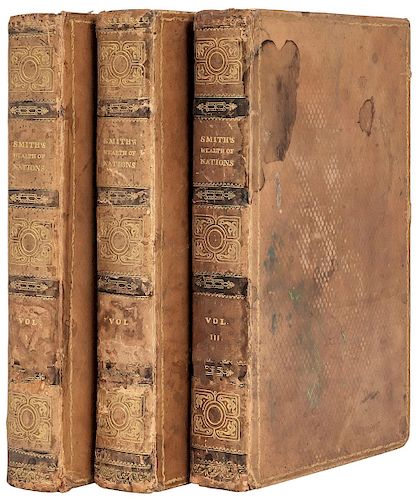 Smith, Adam. An Inquiry into the Nature and Causes of the Wealtyh of Nations. London: Printed for G. Walker..., 1822. Piezas: 3
.