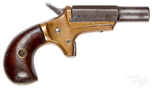 Brass frame muff pistol