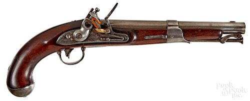 Simeon North US model 1819 flintlock pistol