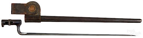 US model 1873 trapdoor bayonet and scabbard