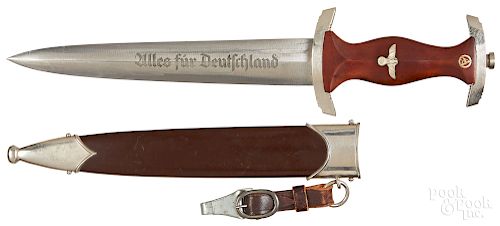 German RZM WWII SA Nazi dagger and scabbard
