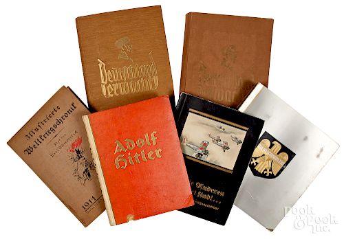 Five German WWII cigarette card books
