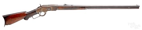 Winchester model 1873 deluxe lever action rifle