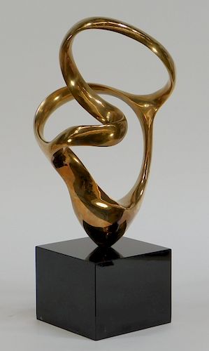 Antonio Kieff Modernist Bronze Free Form Sculpture