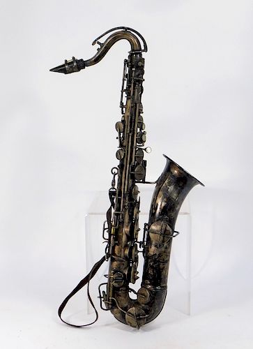 1921 J.W. York & Sons' Nickel Alto Saxophone