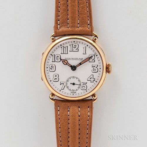 Patek Philippe & Co. 18kt Gold Trench-style Wristwatch