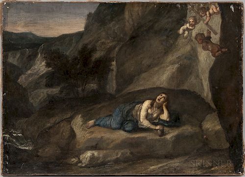 Italian School, 16th Century Style  The Vision of Mary Magdalene