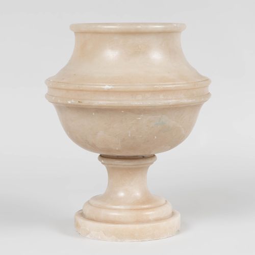 Neoclassical Style Alabaster Vase
