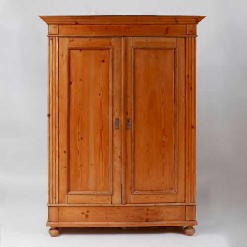 French Provincial Pine Armoire