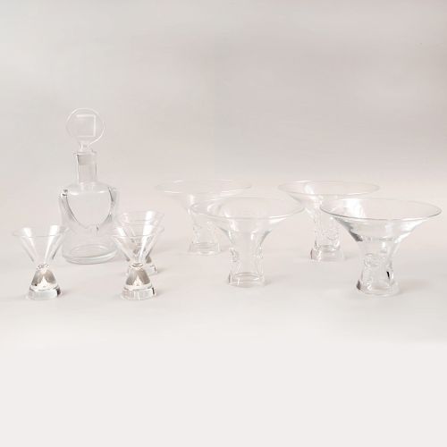Group of Steuben Glass Table Articles