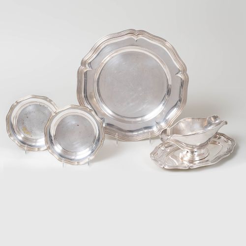 Group of Four Silver Plate Serving Wares
