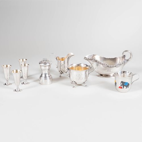 Group of Tiffany & Co. and American Silver Table Articles