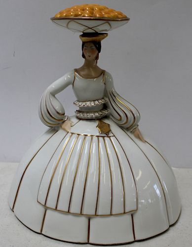 Robj French Porcelain Figural Decanter.