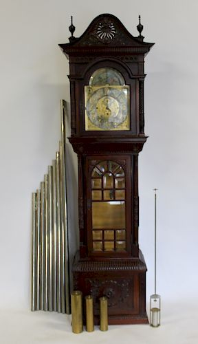 Spaulding & Co 9 Tube Tall Case Clock with