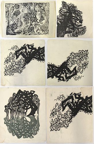 6 Woodcuts by Naoko Matsubara.