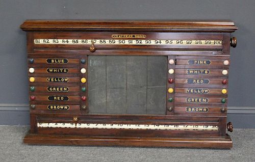 Antique Pool Score Board.