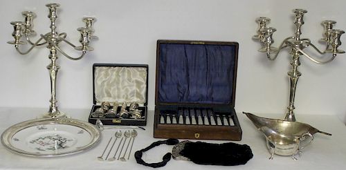 SILVER. Assorted Grouping of Silver Hollow Ware &