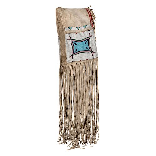 Sioux Beaded Hide Saddle Bags