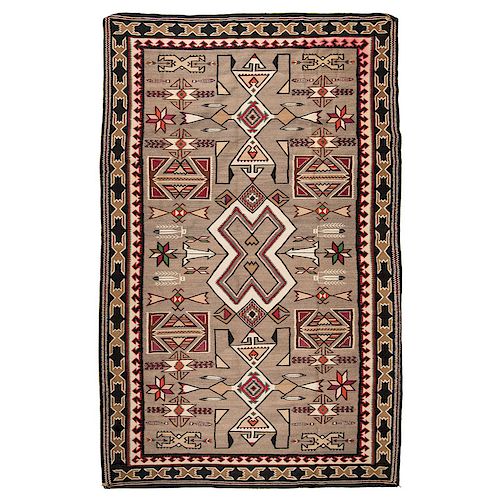 Navajo Teec Nos Pos Roomsize Weaving / Rug, From The Harriet and Seymour Koenig Collection, NY