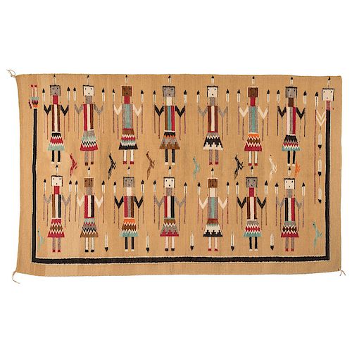 Navajo Yei Weaving / Rug, From The Harriet and Seymour Koenig Collection, NY