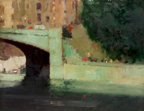 * William Showell, (Canadian, 1903-1984), The Bridge, 1969