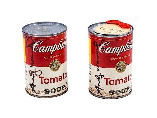 Andy Warhol, (American, 1928-1987), Two Campbell's Soup Cans