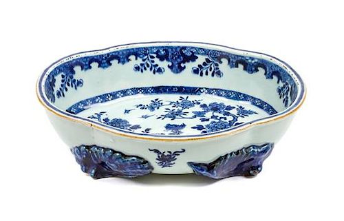 * A Chinese Export Porcelain Center Bowl Diameter 12 1/4 inches.