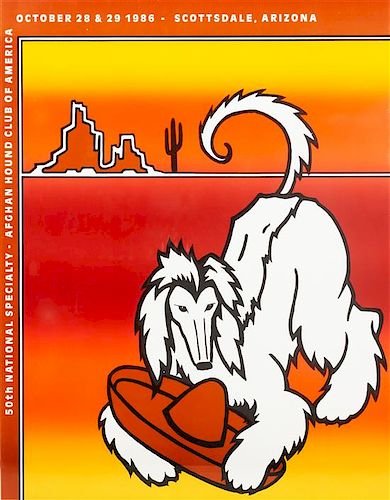 * A Group of Three Afghan Hound Posters Each: 28 x 21 1/2 inches.