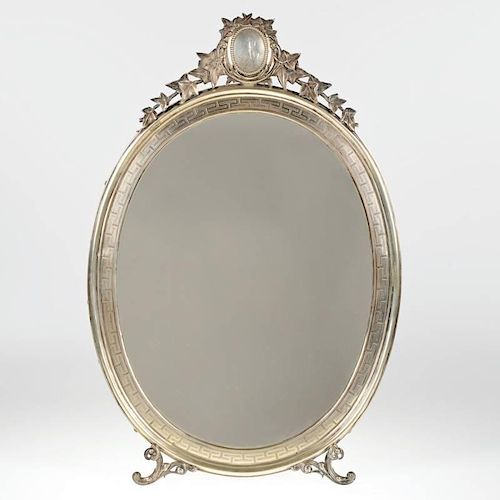 Continental Neo-Classical silver table/wall mirror