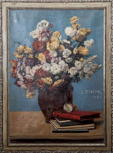 American School: Vase of Flowers