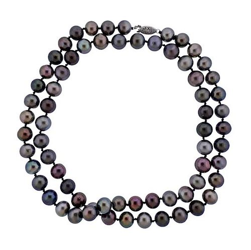 14K Gold Tahitian South Sea Pearl Necklace