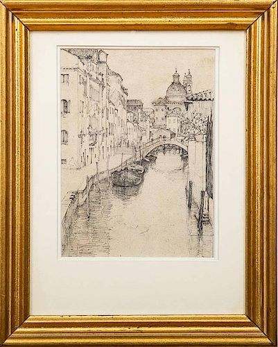 Ernest Roth (1879-1964): Canal Bridge
