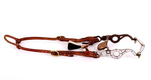Early Schutz Brothers Silver Show Bridle & Bit